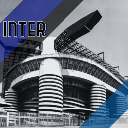 Voyage 2 nuits avec match Inter Milan contre Empoli au stade San Siro, logo Inter Milan en haut à gauche, couleurs Empoli en bas à droite.