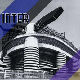 Voyage 2 nuits avec match Inter Milan contre Fiorentina au stade San Siro, logo Inter Milan en haut à gauche, couleurs Fiorentina en bas à droite.