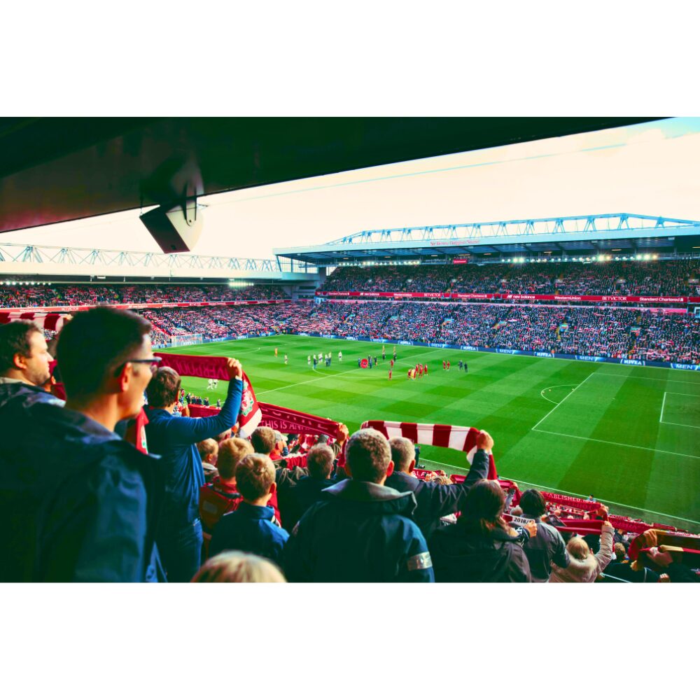 Supporter de liverpool dans Anfield